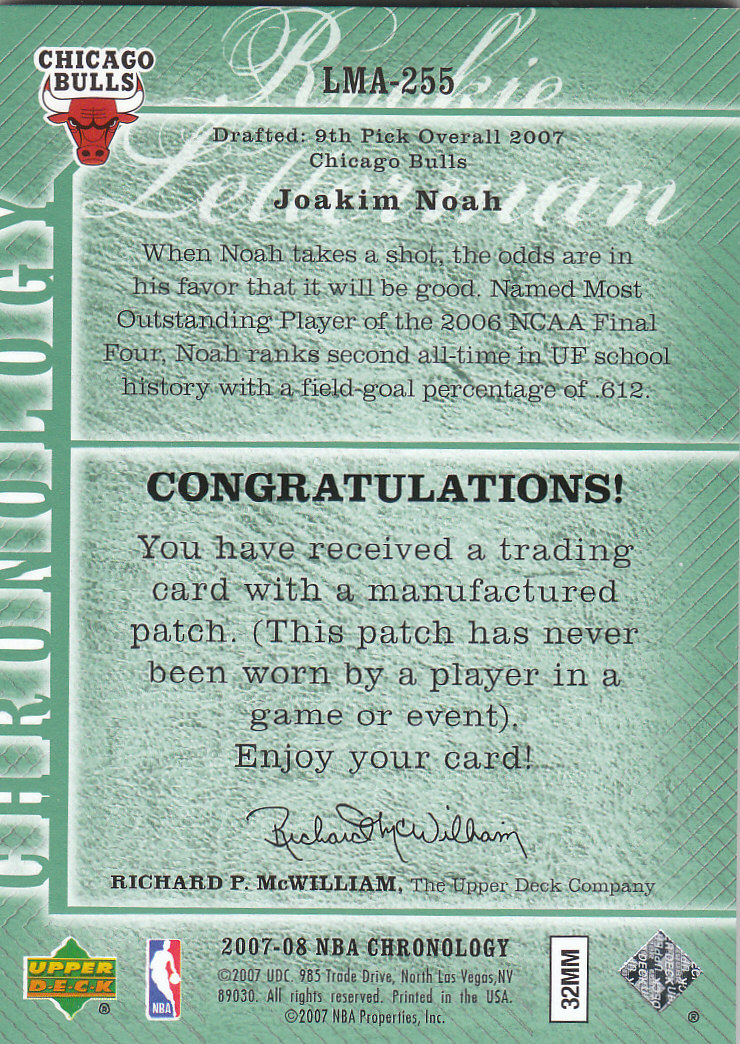 2006/2007 Chronology (Upper Deck) Basketball - Picture 29 of 33