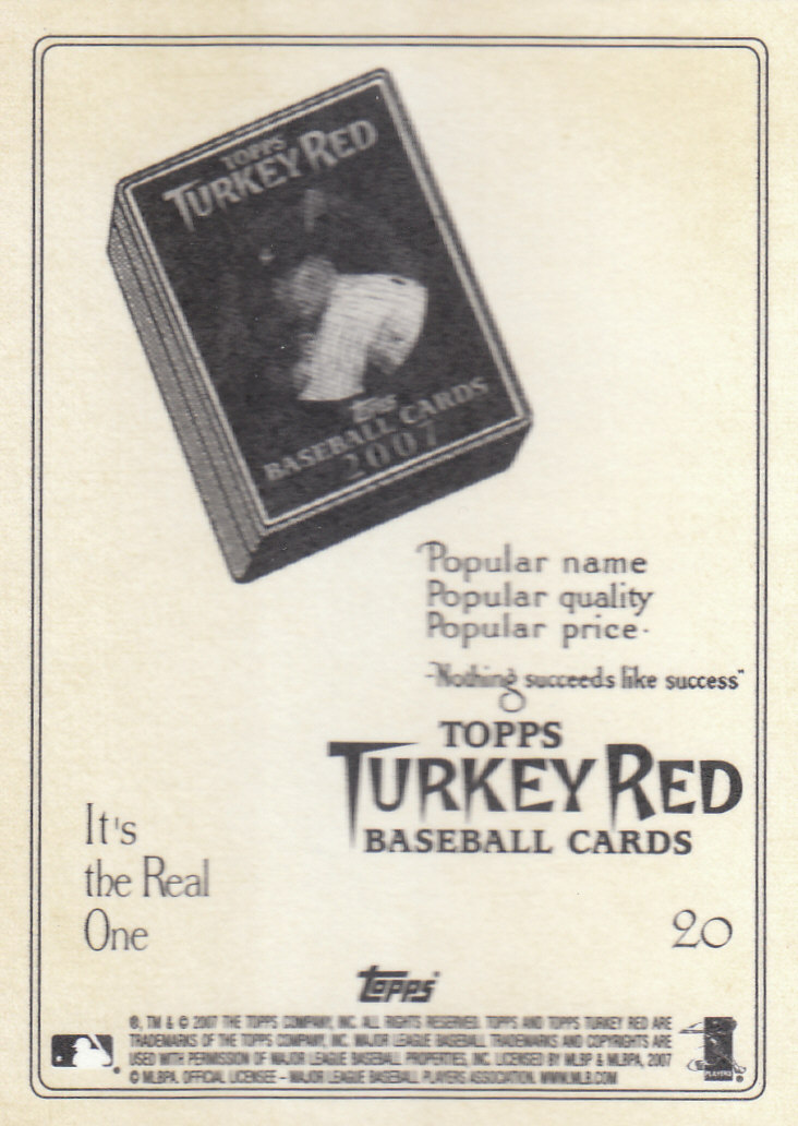 2007 Topps Turkey Red Baseball - Picture 41 of 355