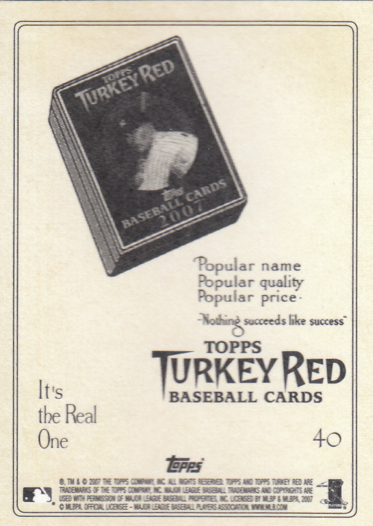 2007 Topps Turkey Red Baseball - Picture 79 of 355