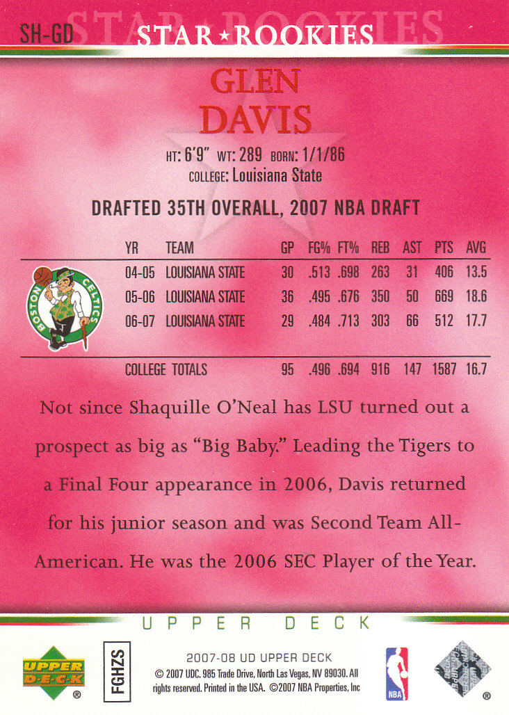 2007/2008 Upper Deck Basketball Part 2 Insert and Parallel Cards - Picture 18 of 38