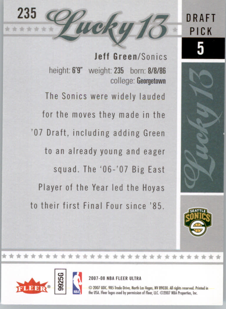 2007/2008 Ultra SE Basketball "Retail" Parallel Base Cards - Picture 69 of 71