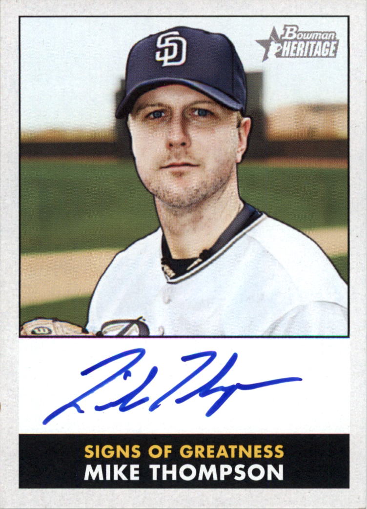 2007 Bowman Heritage Baseball Signs of Greatness AUTO You Pick