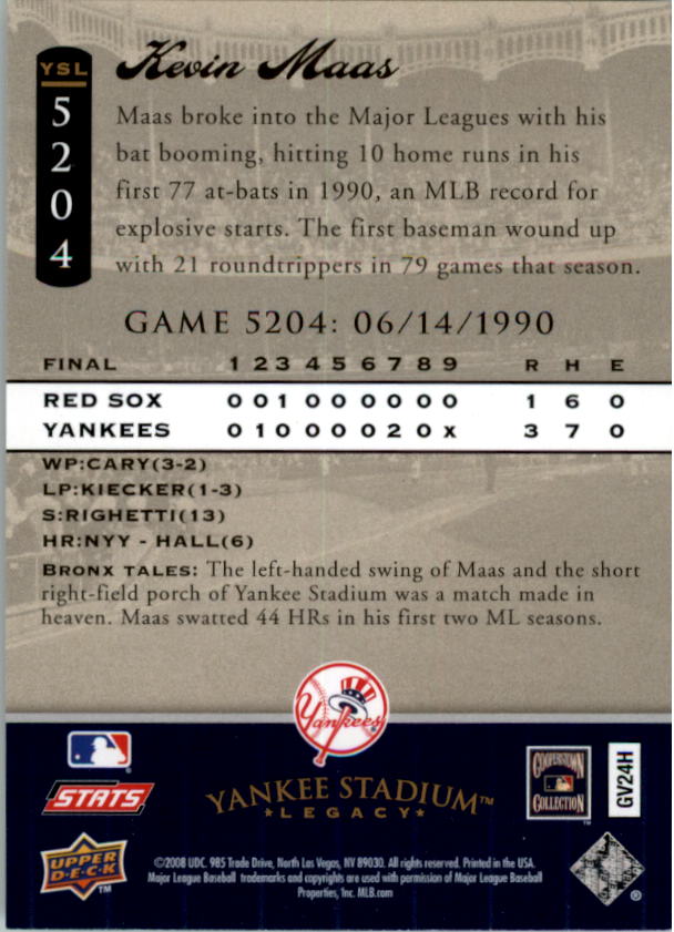 2008 Upper Deck Yankee Stadium Legacy Collection Baseball Card Pick 5107-6741 - Picture 11 of 382