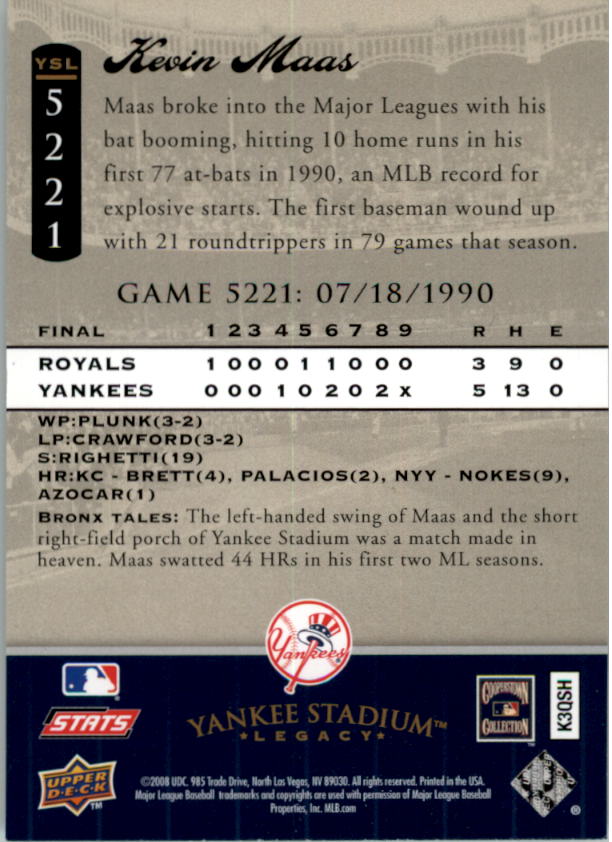 2008 Upper Deck Yankee Stadium Legacy Collection Baseball Card Pick 5107-6741 - Picture 22 of 382