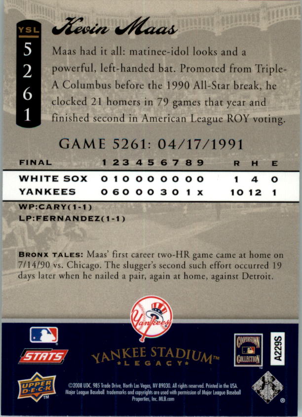 2008 Upper Deck Yankee Stadium Legacy Collection Baseball Card Pick 5107-6741 - Picture 38 of 382