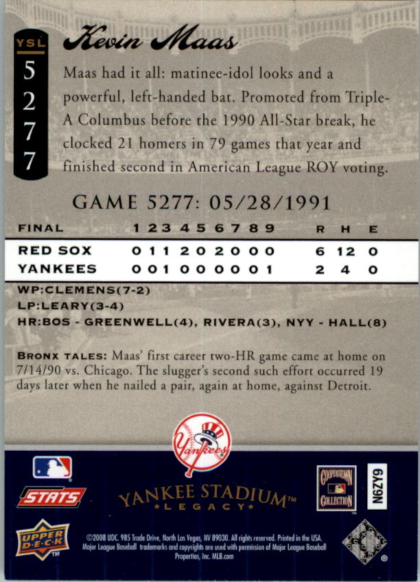 2008 Upper Deck Yankee Stadium Legacy Collection Baseball Card Pick 5107-6741 - Picture 46 of 382