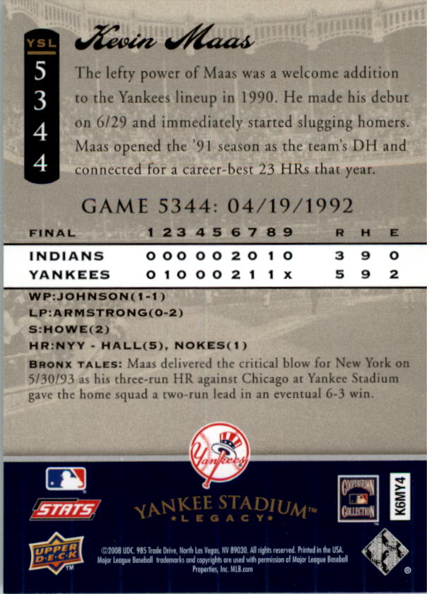 2008 Upper Deck Yankee Stadium Legacy Collection Baseball Card Pick 5107-6741 - Picture 88 of 382