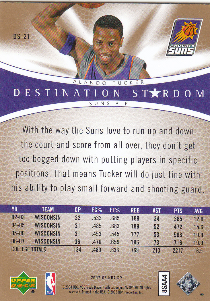2007/2008 SP Authentic (Upper Deck) Basketball - Picture 209 of 269