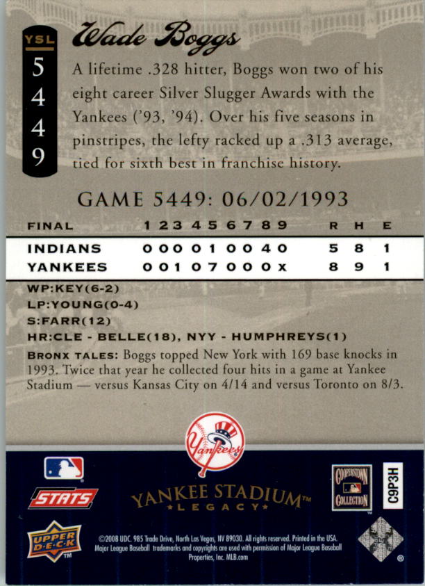 2008 Upper Deck Yankee Stadium Legacy Collection Baseball Card Pick 5107-6741 - Picture 130 of 382