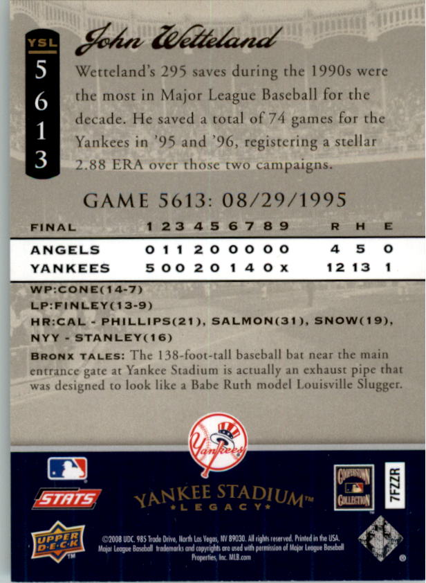 2008 Upper Deck Yankee Stadium Legacy Collection Baseball Card Pick 5107-6741 - Picture 170 of 382