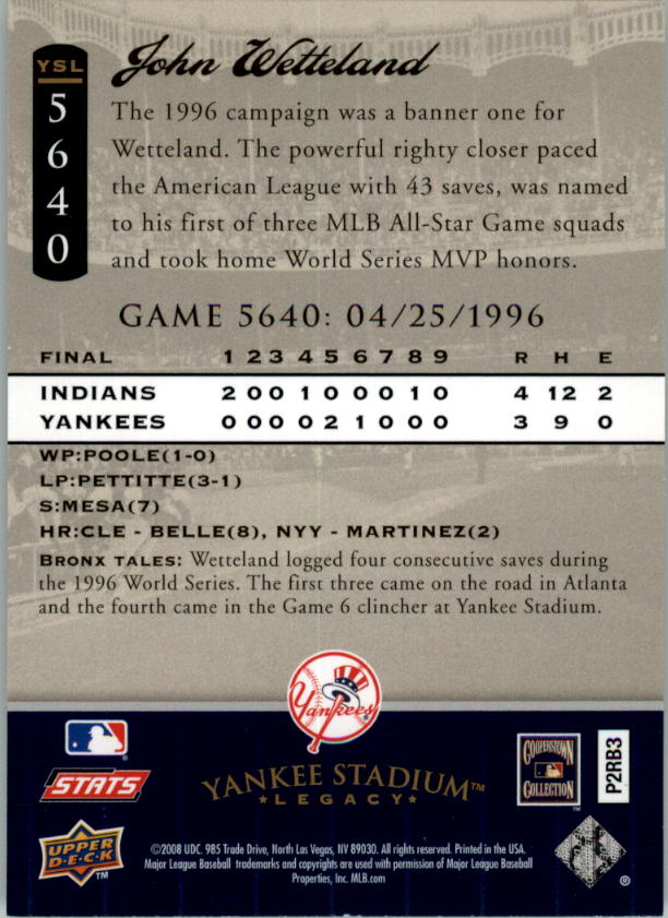 2008 Upper Deck Yankee Stadium Legacy Collection Baseball Card Pick 5107-6741 - Picture 182 of 382