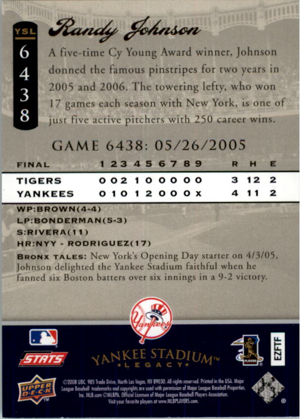 2008 Upper Deck Yankee Stadium Legacy Collection Baseball Card Pick 5107-6741 - Picture 354 of 382