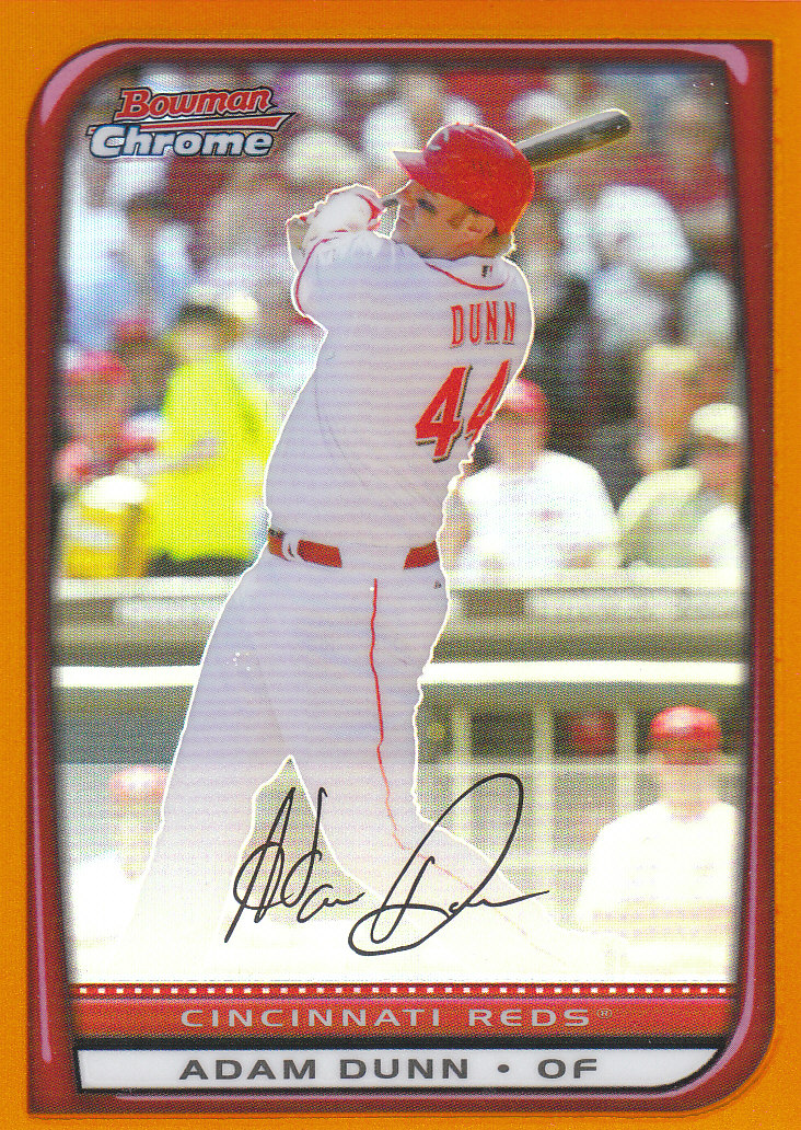 2008 Bowman Chrome Baseball "Orange and Red Refractors" Main Set Parallel Cards - Picture 4 of 23