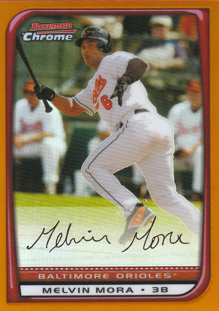 2008 Bowman Chrome Baseball "Orange and Red Refractors" Main Set Parallel Cards - Picture 10 of 23