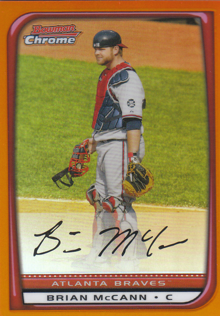2008 Bowman Chrome Baseball "Orange and Red Refractors" Main Set Parallel Cards - Picture 12 of 23