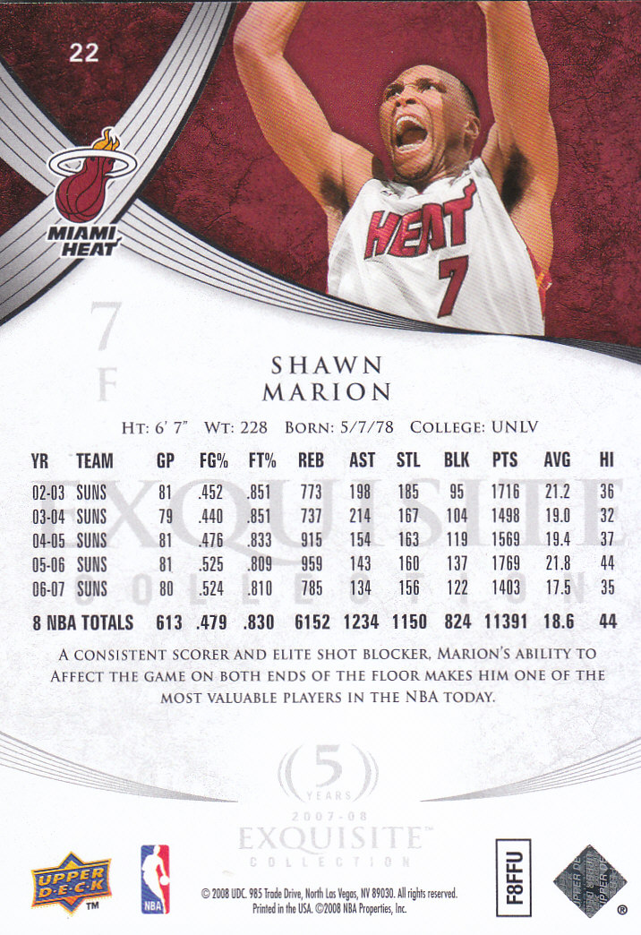 2007/2008 Exquisite Collection (cubierta superior) baloncesto - Imagen 9 de 39