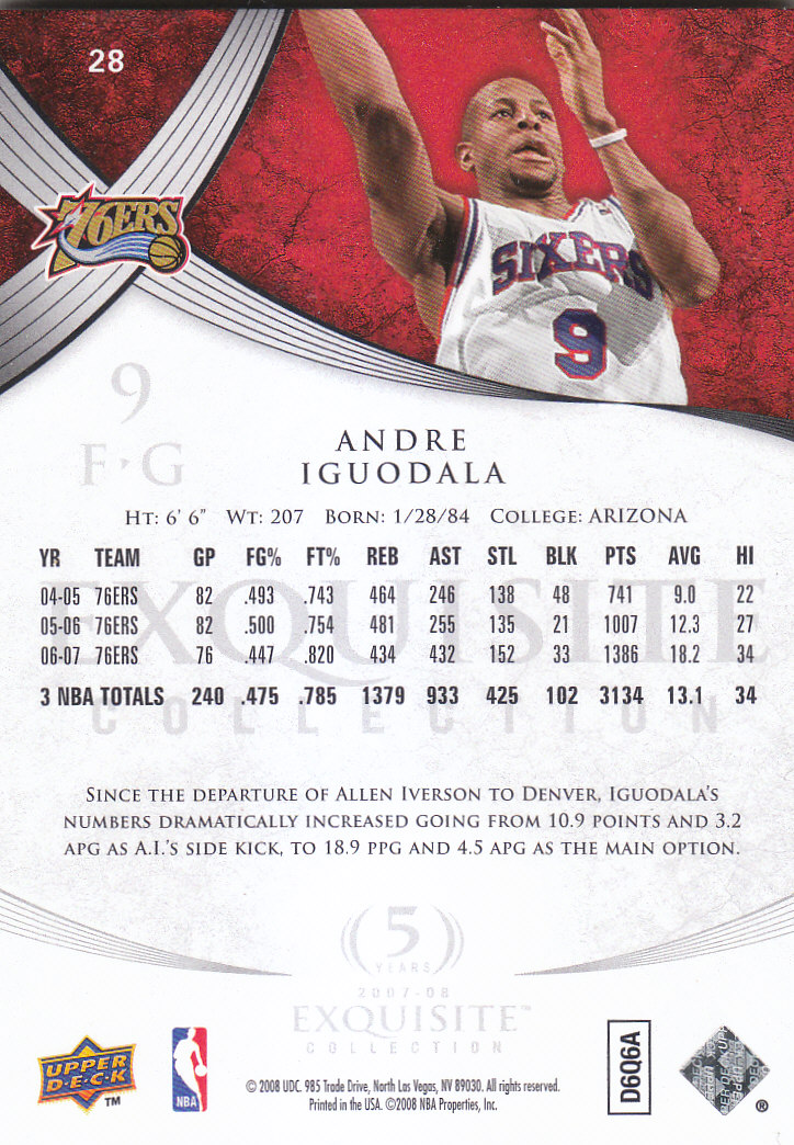 2007/2008 Exquisite Collection (cubierta superior) baloncesto - Imagen 13 de 39