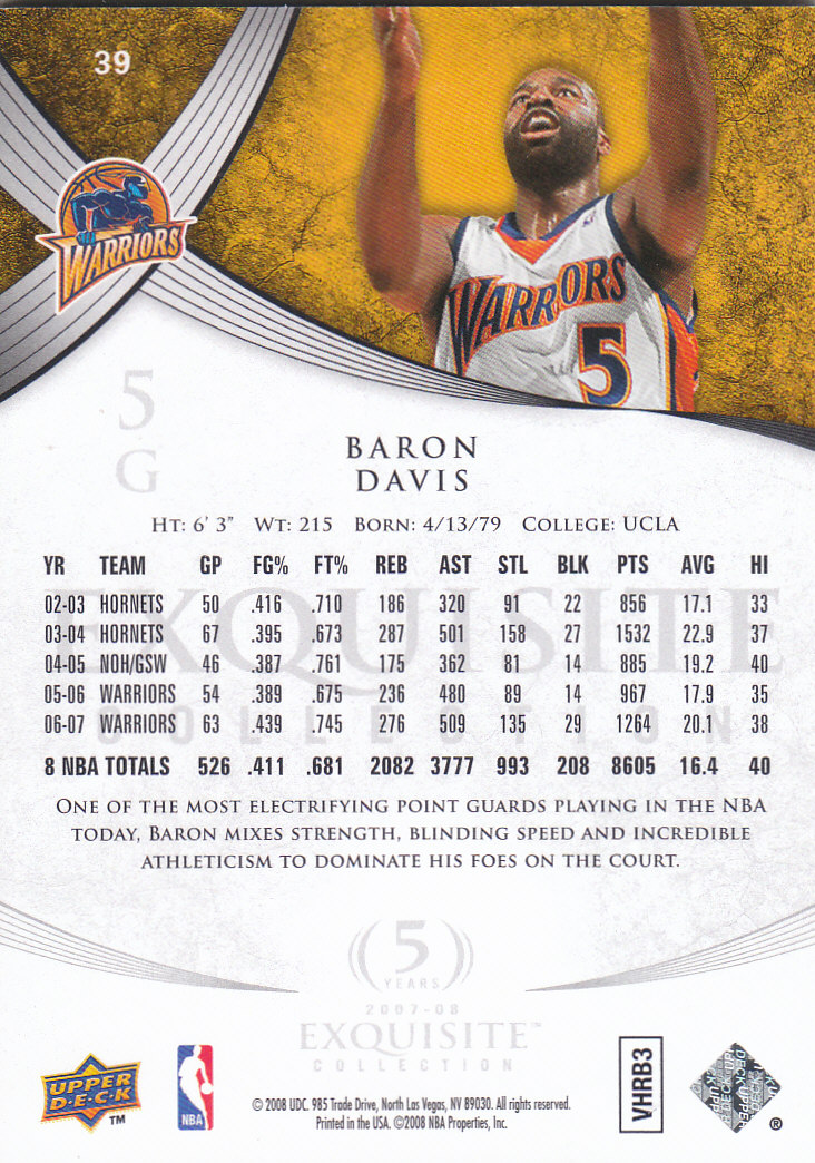 2007/2008 Exquisite Collection (cubierta superior) baloncesto - Imagen 21 de 39