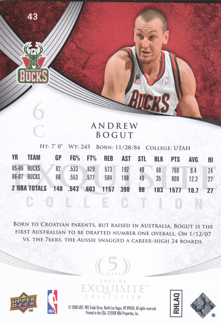 2007/2008 Exquisite Collection (cubierta superior) baloncesto - Imagen 27 de 39