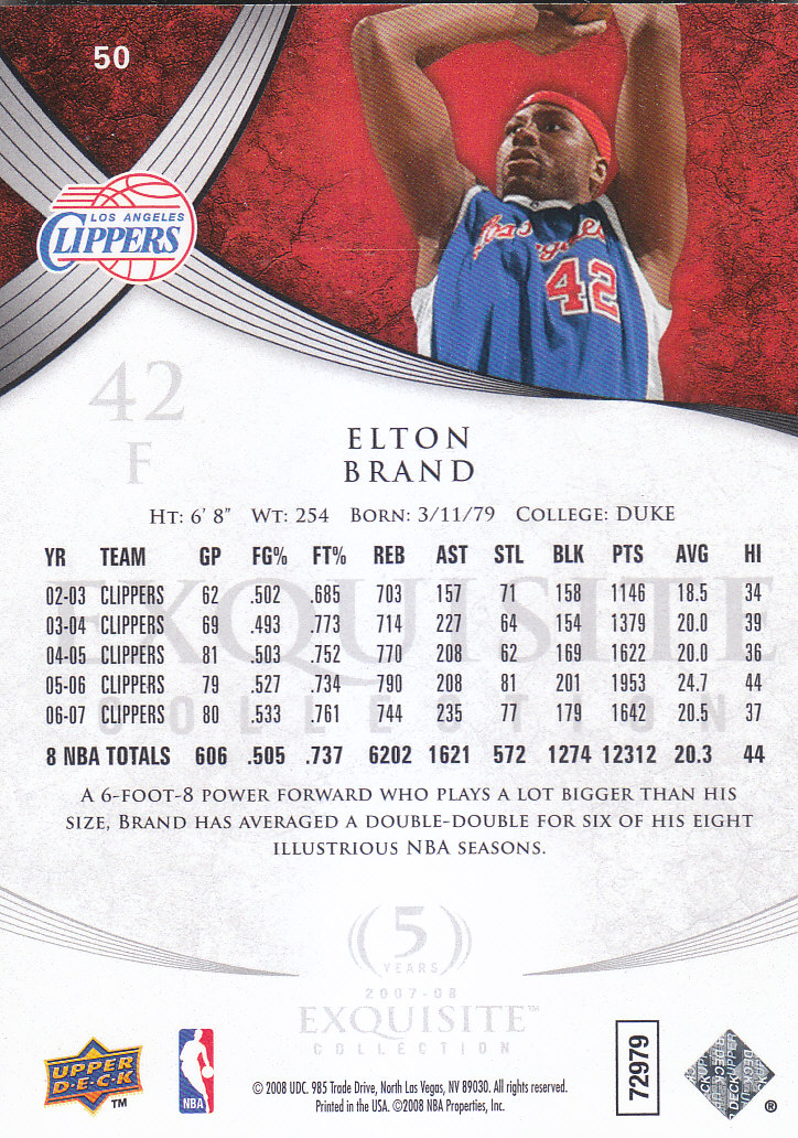 2007/2008 Exquisite Collection (cubierta superior) baloncesto - Imagen 29 de 39