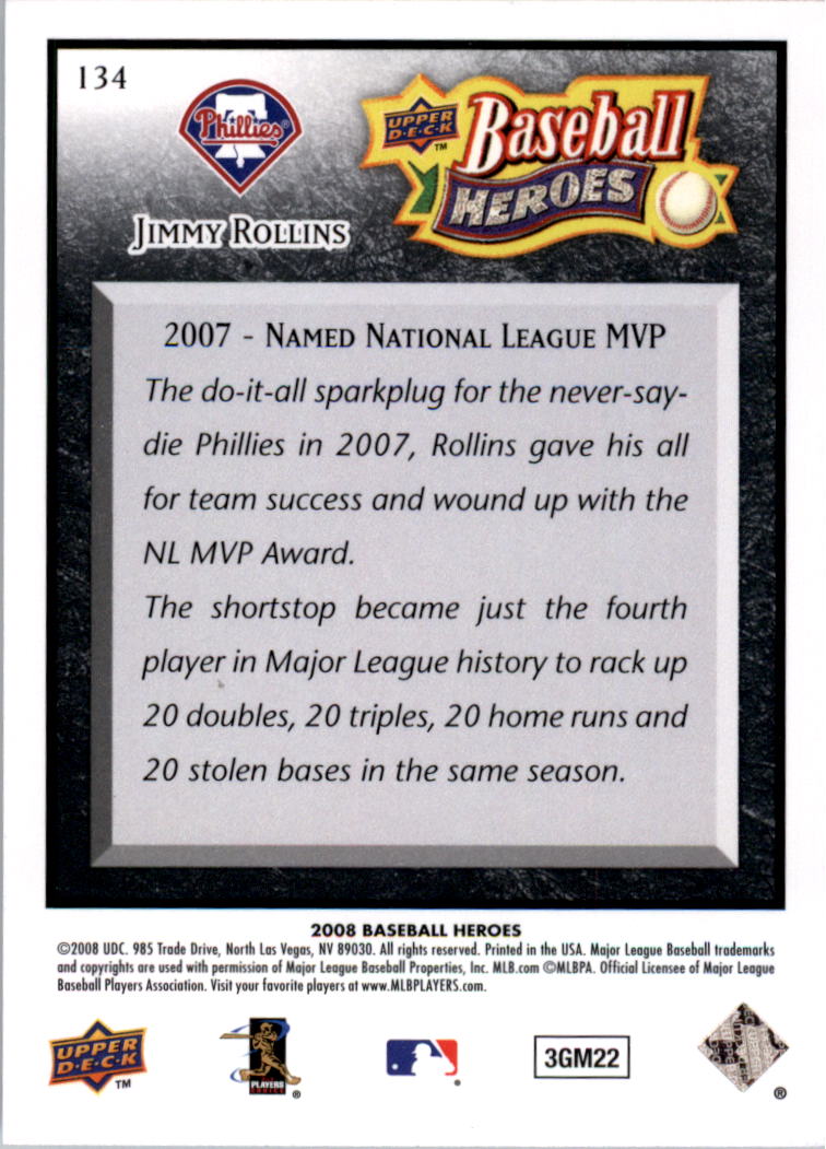 2008 Upper Deck Heroes Black Baseball Card Pick - Picture 209 of 305