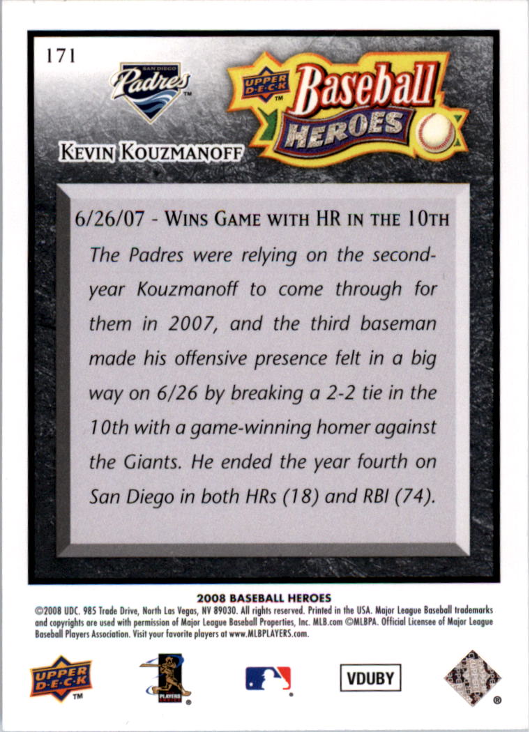 2008 Upper Deck Heroes Black Baseball Card Pick - Picture 266 of 305