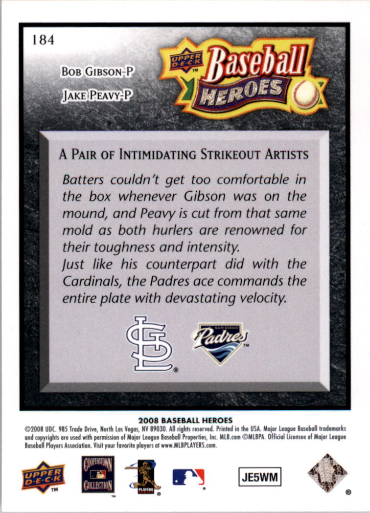 2008 Upper Deck Heroes Black Baseball Card Pick - Picture 281 of 305
