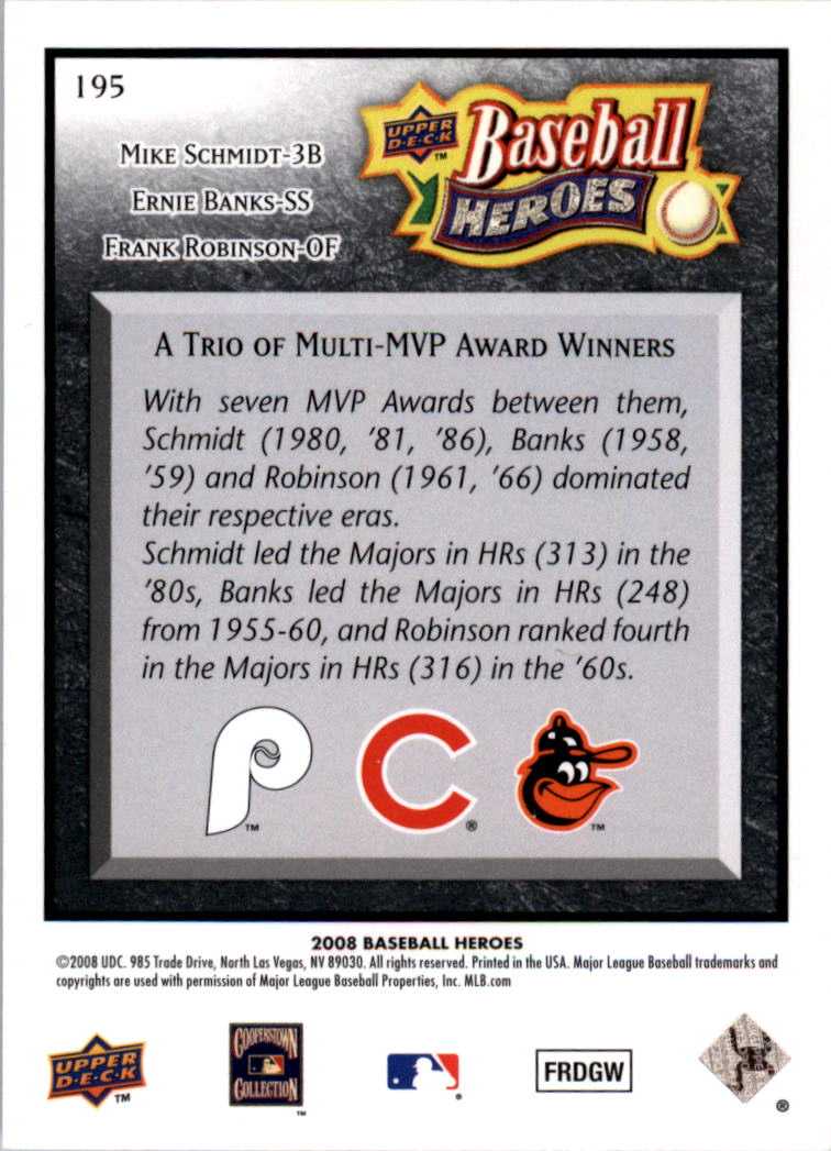 2008 Upper Deck Heroes Black Baseball Card Pick - Picture 297 of 305