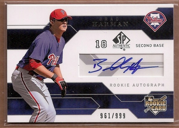 2008 SP Authentic Baseball Card Pick - Picture 203 of 208