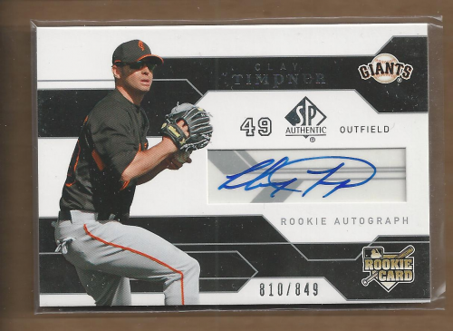 2008 SP Authentic Baseball Card Pick - Picture 204 of 208