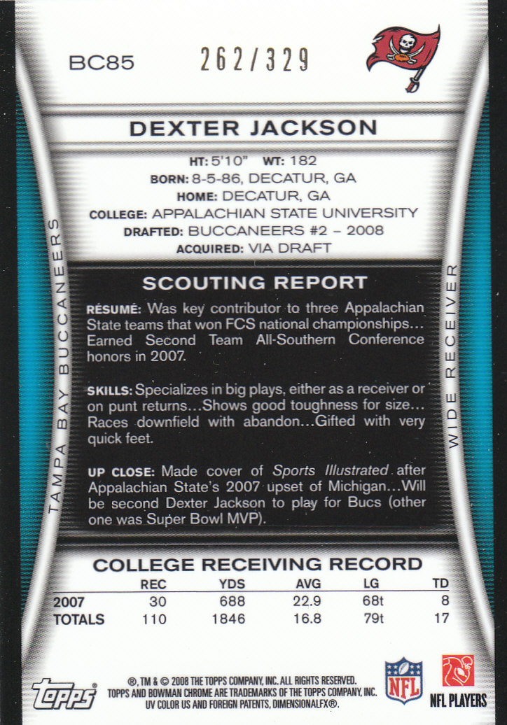 2008 Bowman Chrome Football Part 3 Rookie Autographs Bronze Silver Cards - Picture 25 of 49