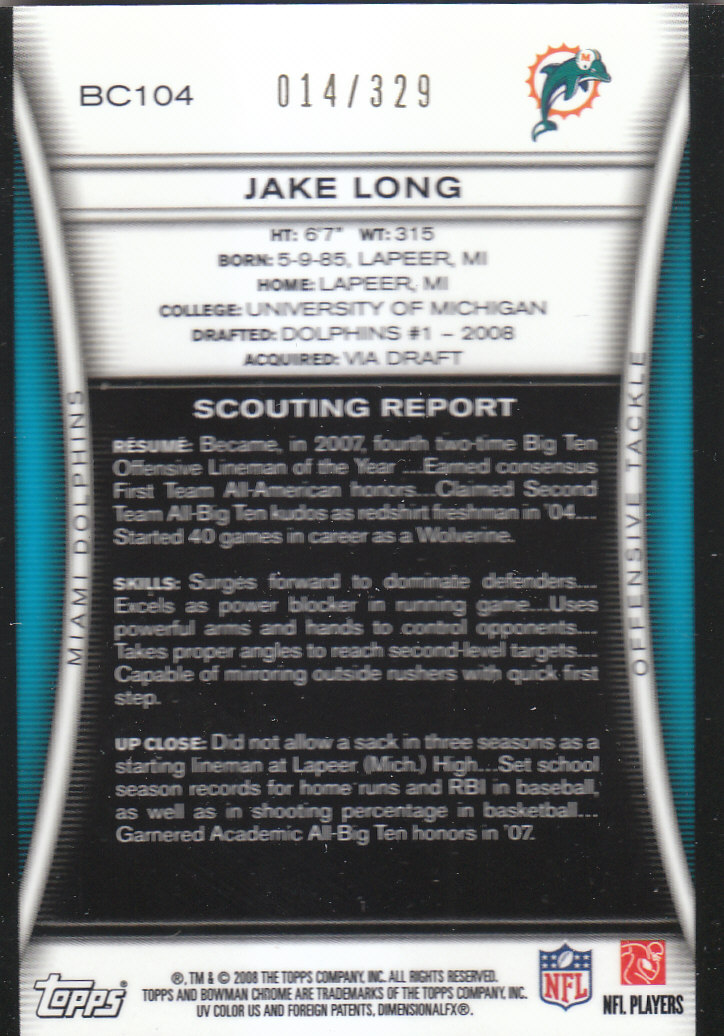 2008 Bowman Chrome Football Part 3 Rookie Autographs Bronze Silver Cards - Picture 31 of 49