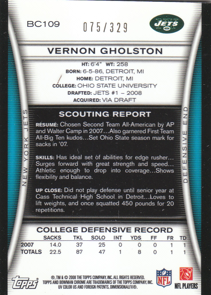 2008 Bowman Chrome Football Part 3 Rookie Autographs Bronze Silver Cards - Picture 37 of 49