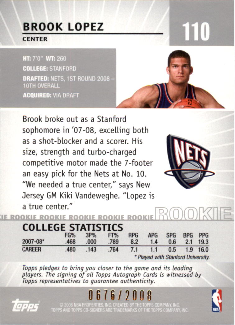 2008-09 Topps Co-Signers Basketball YOU PICK - Picture 199 of 238