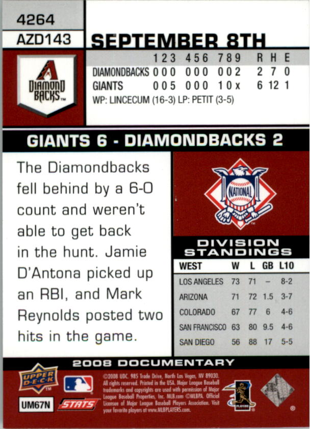 2008 Upper Deck Documentary Gold Baseball Card Pick 4234-4691 - Picture 19 of 209