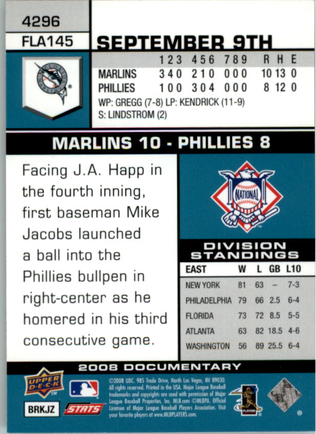 2008 Upper Deck Documentary Gold Baseball Card Pick 4234-4691 - Picture 27 of 209