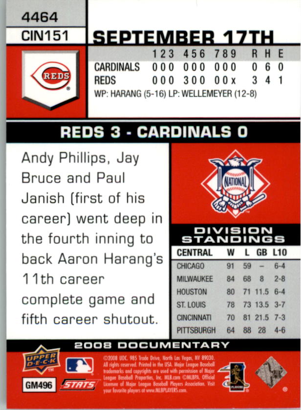 2008 Upper Deck Documentary Gold Baseball Card Pick 4234-4691 - Picture 61 of 209