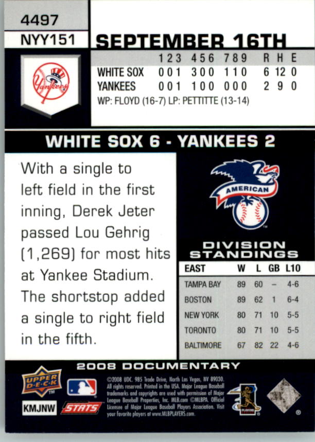 2008 Upper Deck Documentary Gold Baseball Card Pick 4234-4691 - Picture 87 of 209
