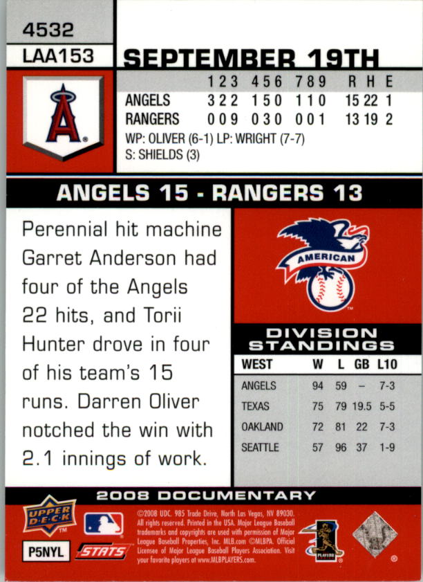 2008 Upper Deck Documentary Gold Baseball Card Pick 4234-4691 - Picture 113 of 209