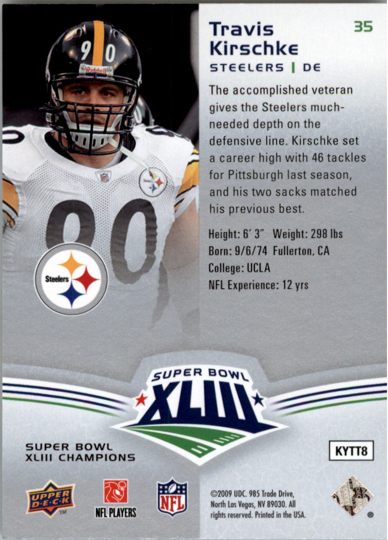 2009 Upper Deck Super Bowl XLIII Box Set Football - Gallery