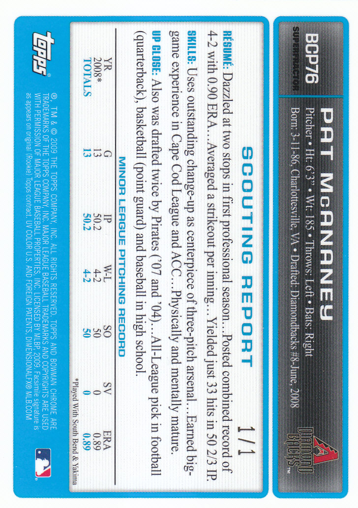 2009 Bowman Chrome Baseball Part 4 Prospects and Autograph Parallel Cards - Picture 49 of 109
