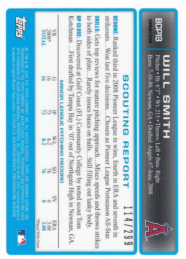 2009 Bowman Chrome Baseball Part 4 Prospects and Autograph Parallel Cards - Picture 51 of 109