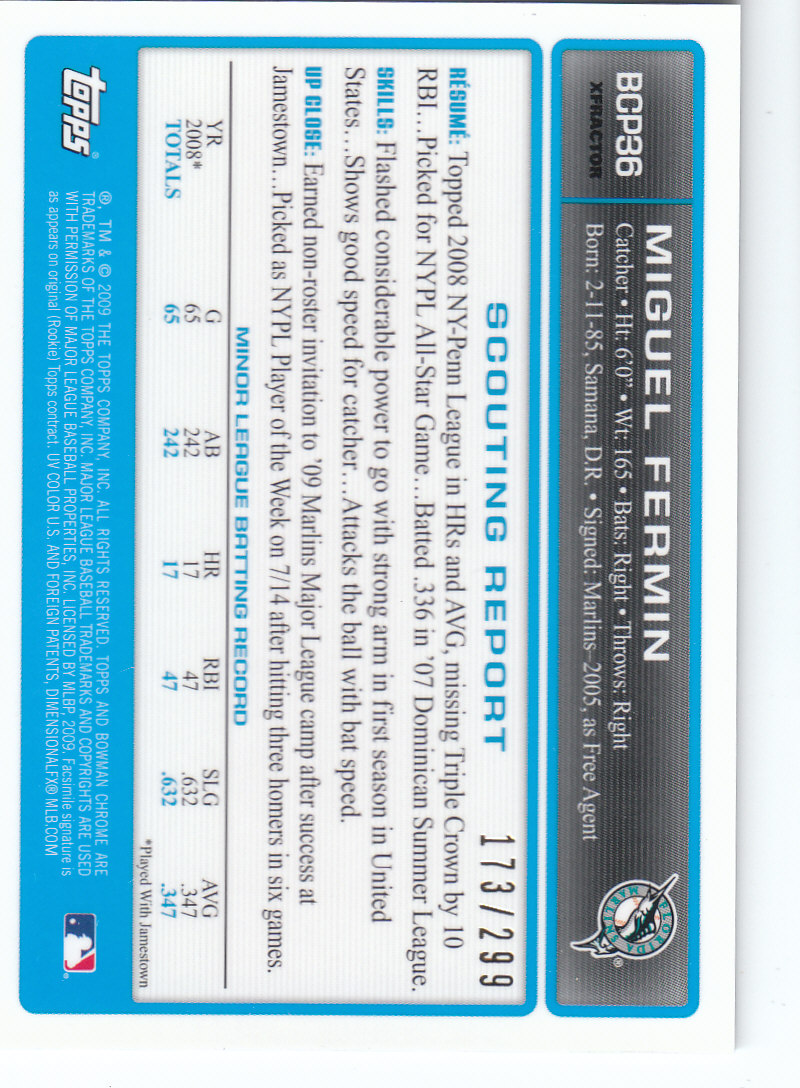 2009 Bowman Chrome Baseball Part 4 Prospects and Autograph Parallel Cards - Picture 59 of 109