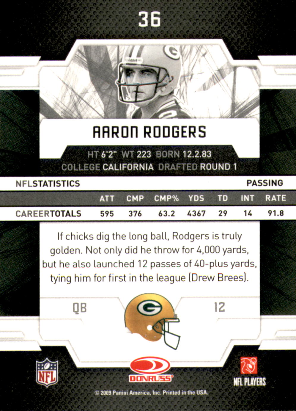 Asst Aaron Rodgers Football Cards Pick Card From List EBay