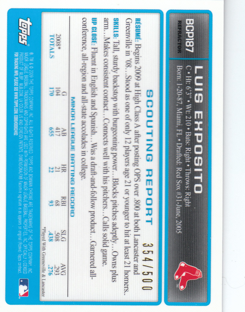 2009 Bowman Chrome Baseball Part 4 Prospects and Autograph Parallel Cards - Picture 45 of 109
