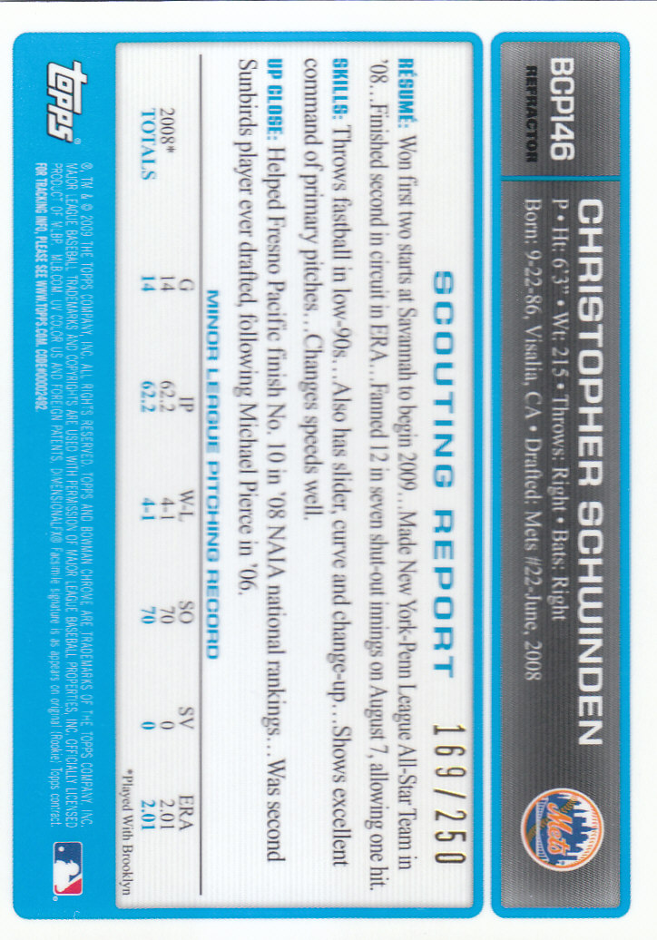 2009 Bowman Chrome Baseball Part 4 Prospects and Autograph Parallel Cards - Picture 67 of 109