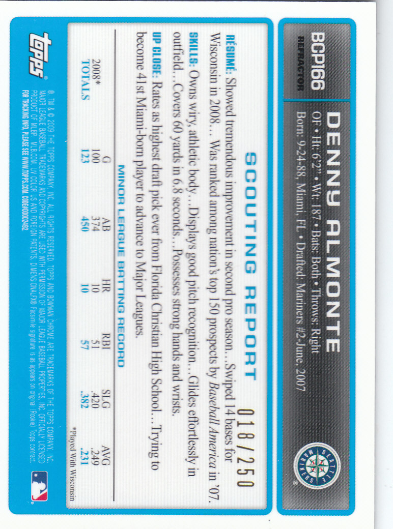 2009 Bowman Chrome Baseball Part 4 Prospects and Autograph Parallel Cards - Picture 69 of 109