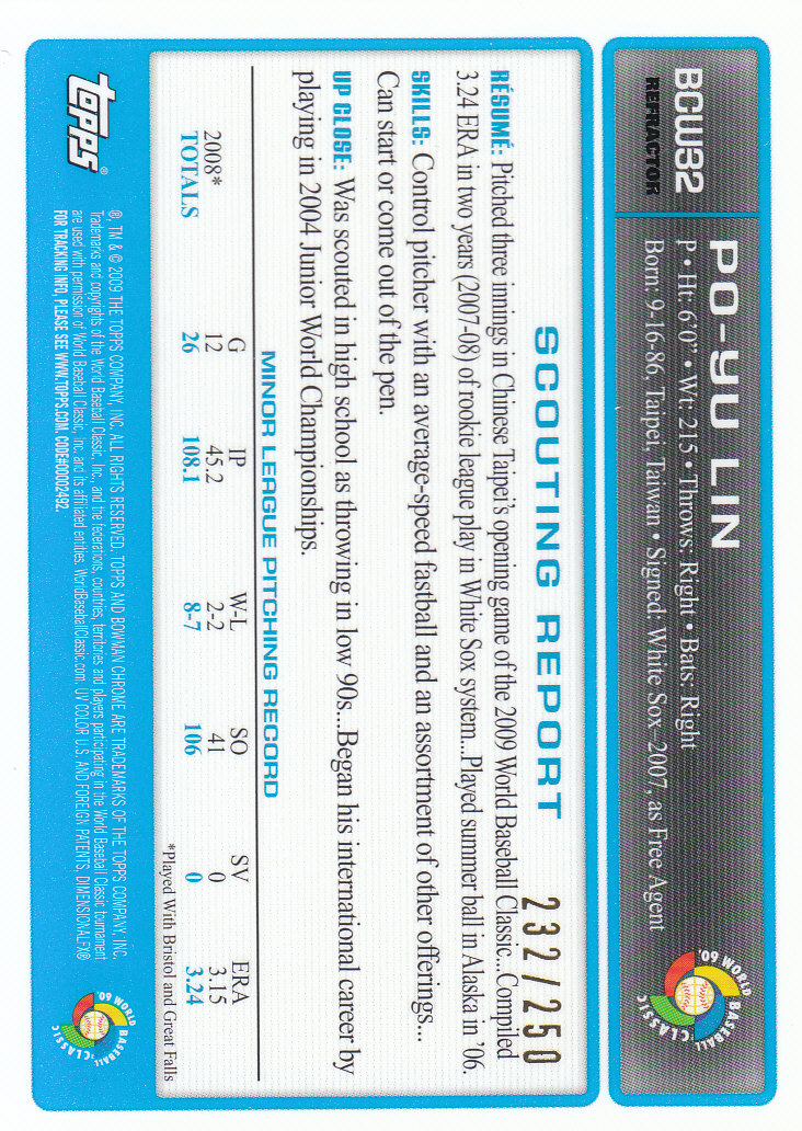 2009 Bowman Chrome Baseball Part 4 Prospects and Autograph Parallel Cards - Picture 101 of 109