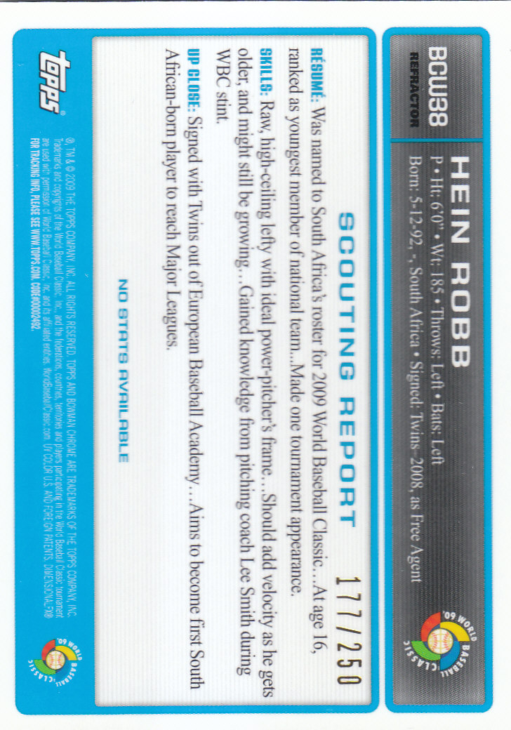 2009 Bowman Chrome Baseball Part 4 Prospects and Autograph Parallel Cards - Picture 105 of 109