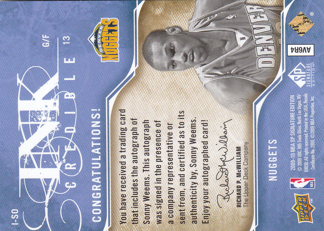2009/2010 SP Signature Edition (Upper Deck) Basketball - Picture 9 of 42